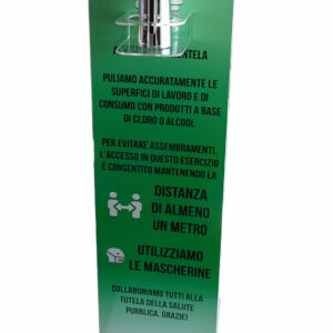 Totem Igienizzante con Dispenser Automatico