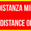 Striscia Adesiva Bilinque – Mantenere la distanza minima di 1 metro – Keep the distance of 1 meter – Red Striscia Adesiva Bilinque – Mantenere la distanza minima di 1 metro – Keep the distance of 1 meter – Red