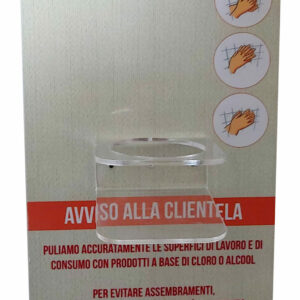 Totem igienizzante da muro personalizzato - portadispenser